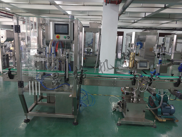 新品推薦:雙頭醬料灌裝自動抽真空旋蓋機(圖1)