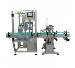 雙頭醬料灌裝真空旋蓋生產線