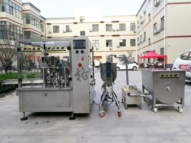 全自動調味品包裝生產線+醬料包裝生產線(圖1)